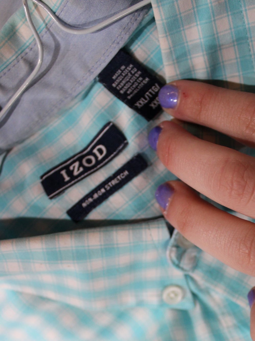 IZOD Men’s Button Down Shirt Bundle XXL Plaid Short Sleeve Casual Shirts - Picture 7 of 7